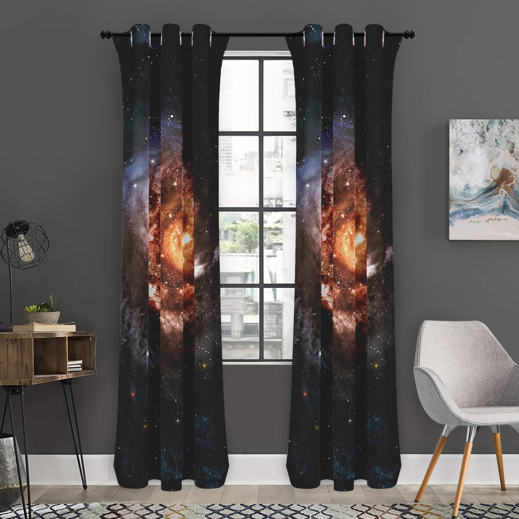 Milky Way Universe Print Curtain