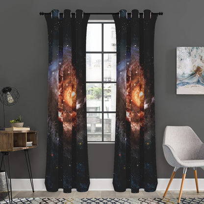 Milky Way Universe Print Curtain