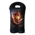 Milky Way Universe Print Double Neoprene Wine Tote