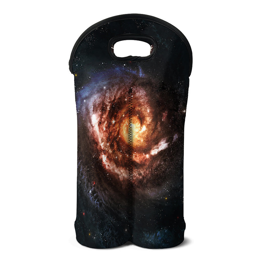 Milky Way Universe Print Double Neoprene Wine Tote