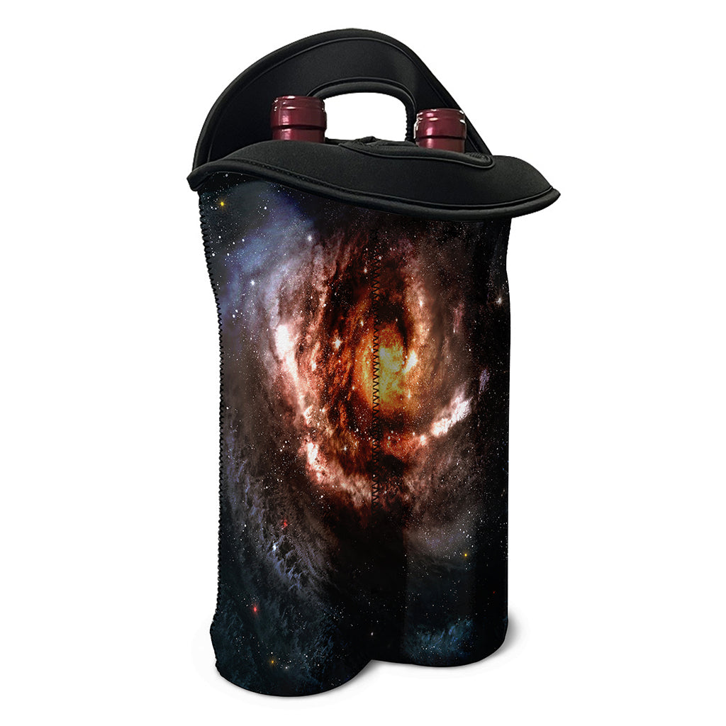 Milky Way Universe Print Double Neoprene Wine Tote