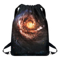 Milky Way Universe Print Drawstring Backpack