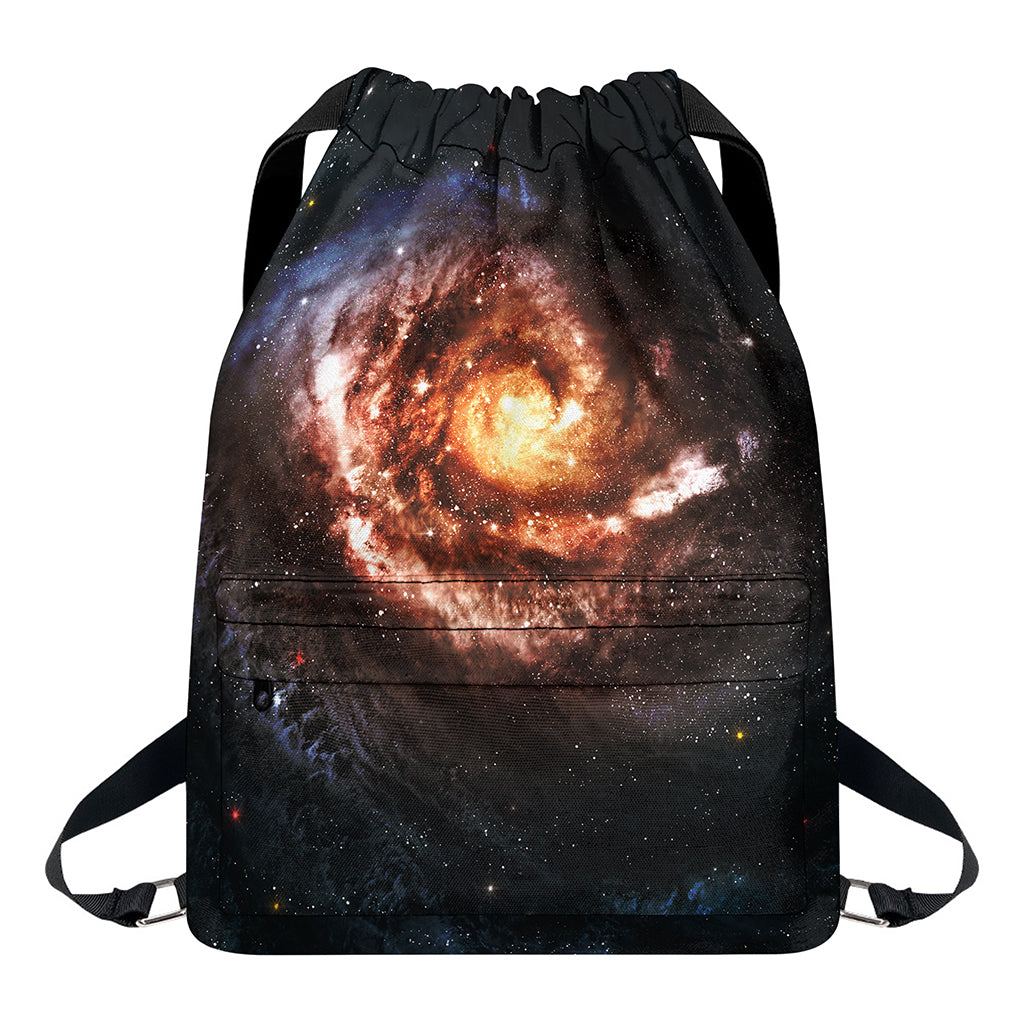 Milky Way Universe Print Drawstring Backpack