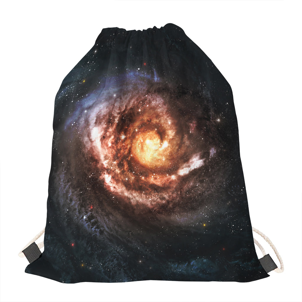 Milky Way Universe Print Drawstring Bag