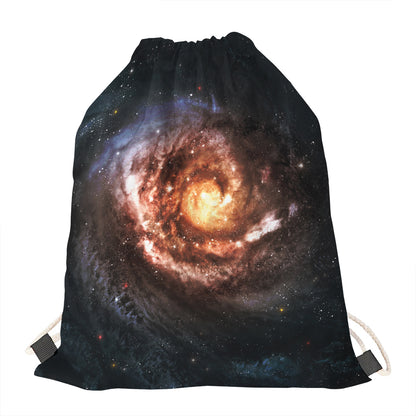 Milky Way Universe Print Drawstring Bag