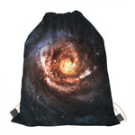 Milky Way Universe Print Drawstring Bag