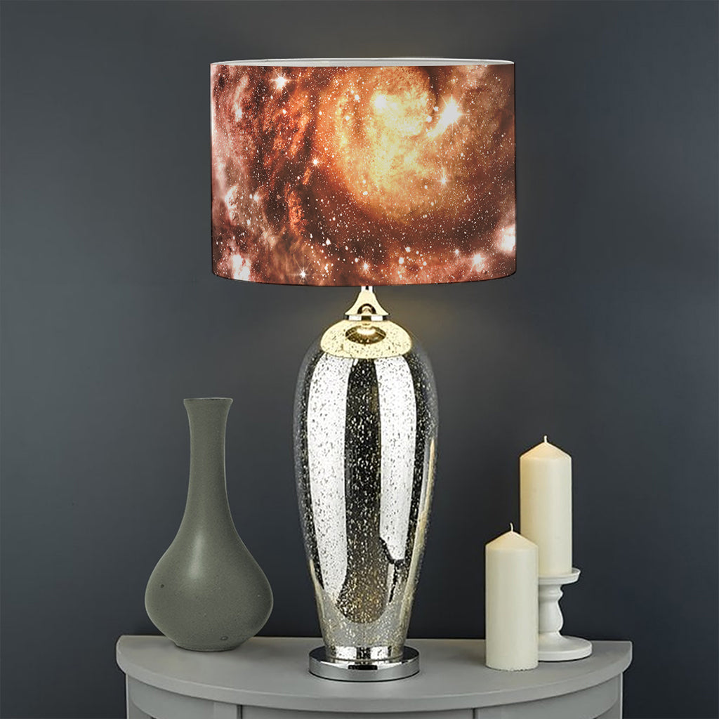 Milky Way Universe Print Drum Lamp Shade