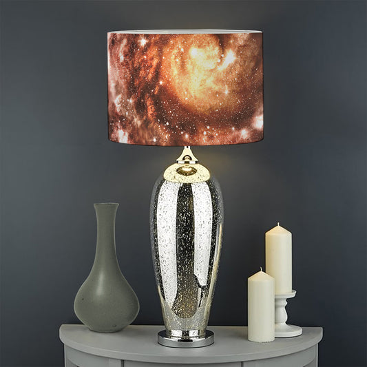Milky Way Universe Print Drum Lamp Shade