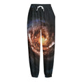 Milky Way Universe Print Fleece Lined Knit Pants