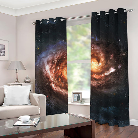 Milky Way Universe Print Grommet Curtains