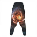 Milky Way Universe Print Hammer Pants
