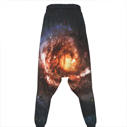 Milky Way Universe Print Hammer Pants