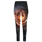Milky Way Universe Print High-Waisted Pocket Leggings