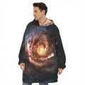 Milky Way Universe Print Hoodie Blanket