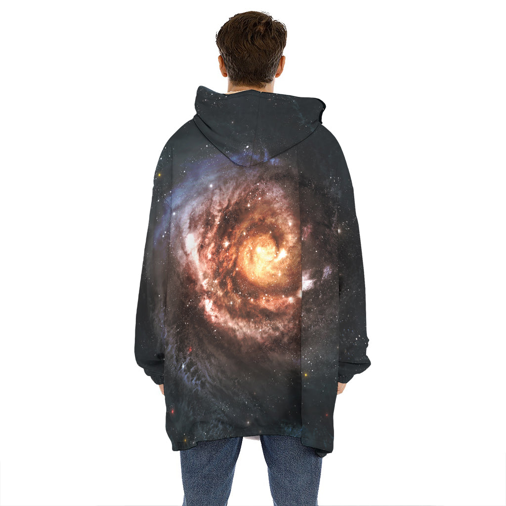 Milky Way Universe Print Hoodie Blanket