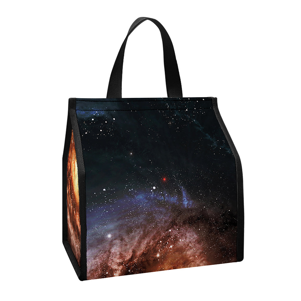 Milky Way Universe Print Insulated Lunch Tote