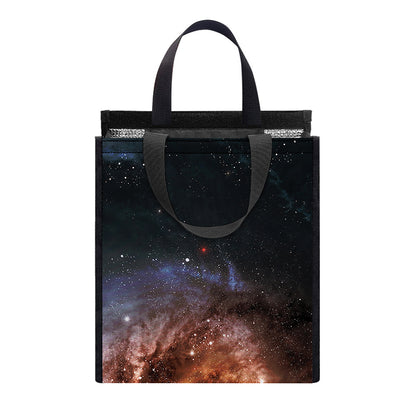Milky Way Universe Print Insulated Lunch Tote