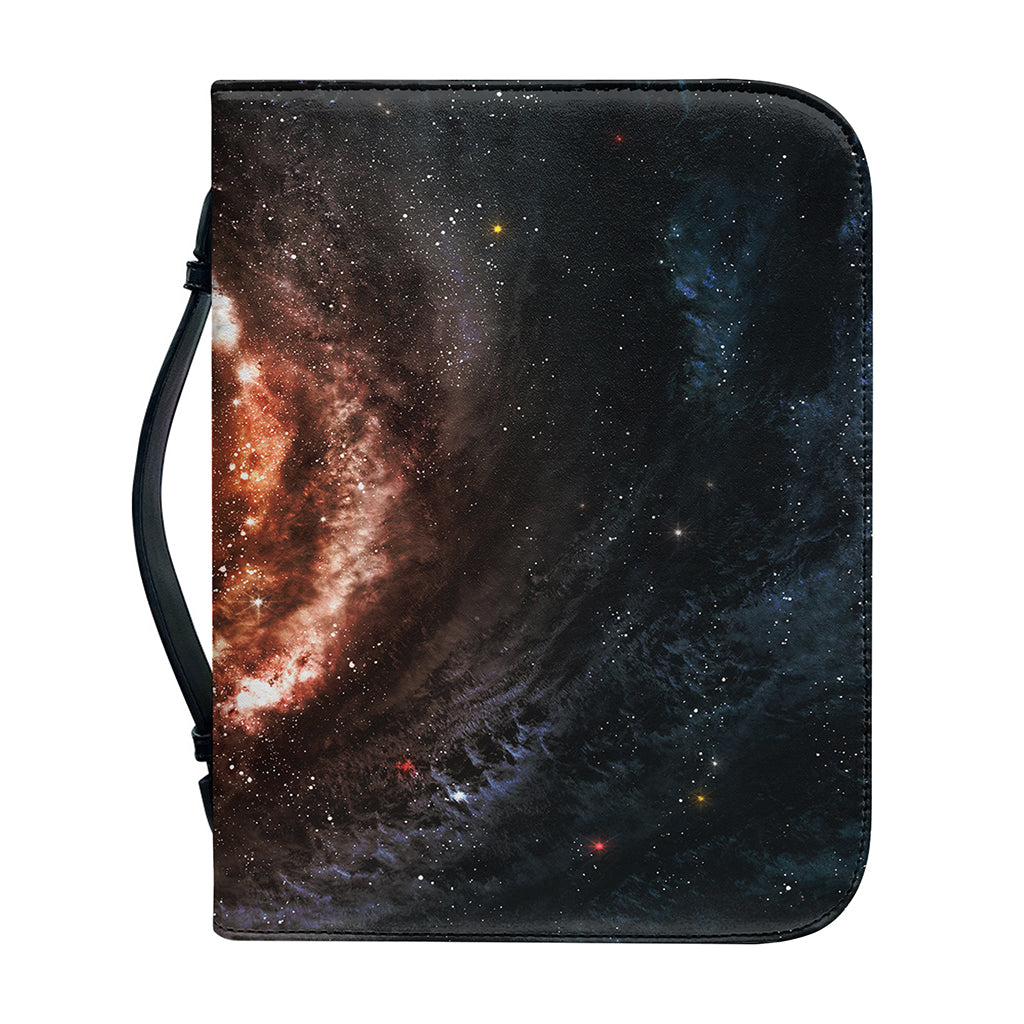 Milky Way Universe Print Leather Bible Cover
