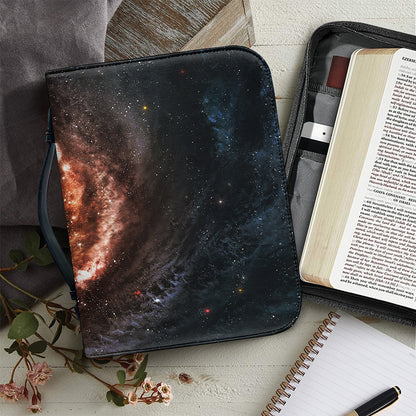 Milky Way Universe Print Leather Bible Cover