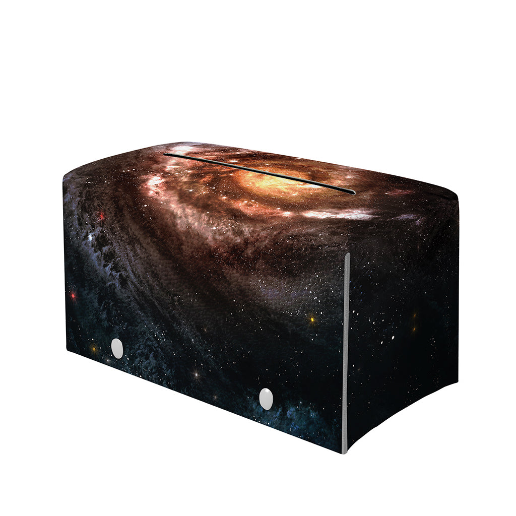 Milky Way Universe Print Leather Tissue Box Cover