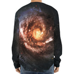 Milky Way Universe Print Long Sleeve Baseball Jersey