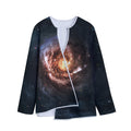 Milky Way Universe Print Long Sleeve Short Coat