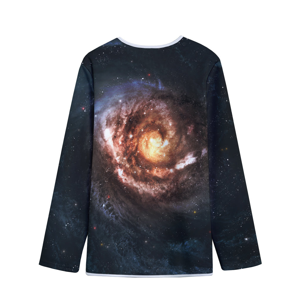 Milky Way Universe Print Long Sleeve Short Coat