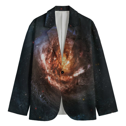 Milky Way Universe Print Men's Blazer