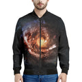 Milky Way Universe Print Men's Bomber Jacket