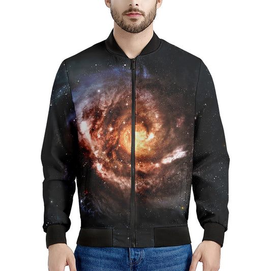 Milky Way Universe Print Men's Bomber Jacket