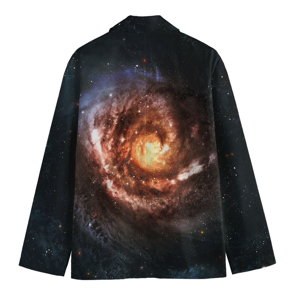 Milky Way Universe Print Men's Cotton Blazer