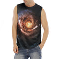 Milky Way Universe Print Men's Fitness Tank Top