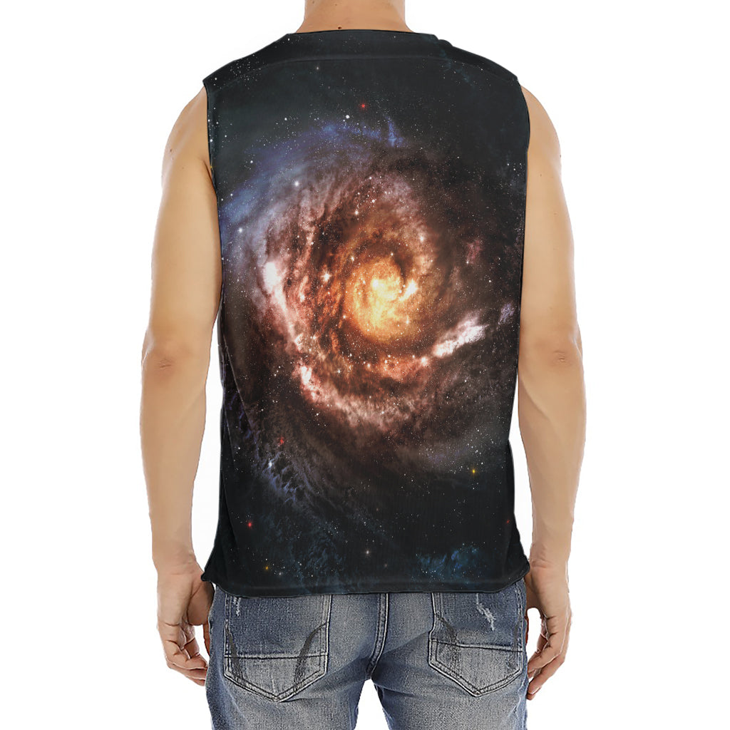 Milky Way Universe Print Men's Fitness Tank Top