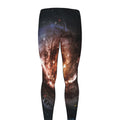 Milky Way Universe Print Men's Leggings