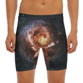 Milky Way Universe Print Men's Long Boxer Briefs