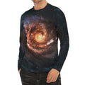 Milky Way Universe Print Men's Long Sleeve Rash Guard