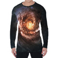 Milky Way Universe Print Men's Long Sleeve T-Shirt