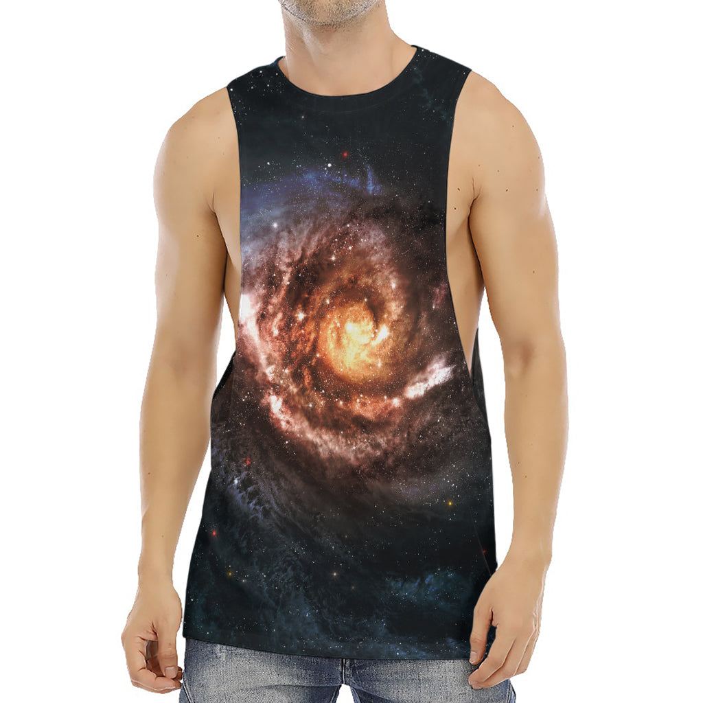 Milky Way Universe Print Men's Muscle Tank Top