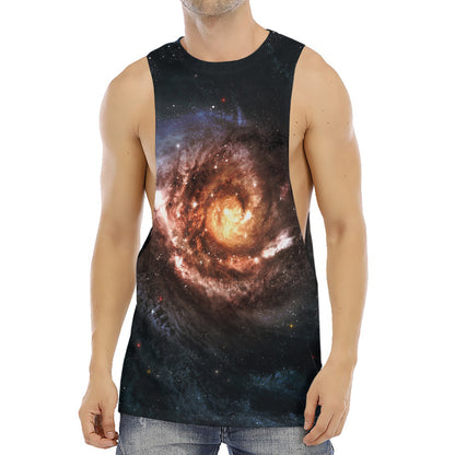 Milky Way Universe Print Men's Muscle Tank Top