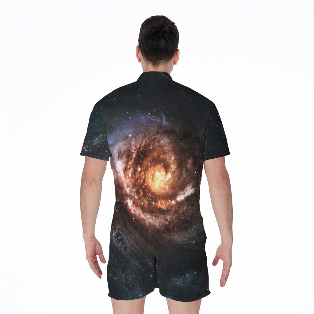 Milky Way Universe Print Men's Rompers