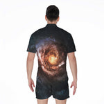 Milky Way Universe Print Men's Rompers