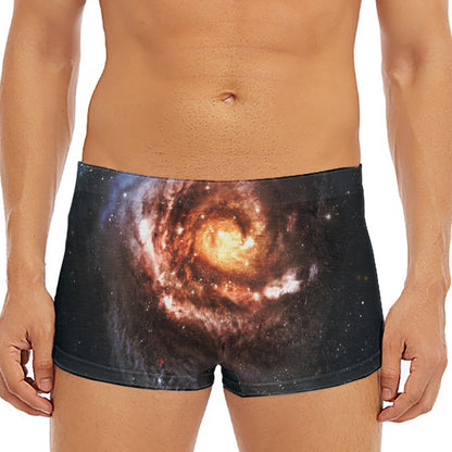 Milky Way Universe Print Men's Short Boxer Briefs