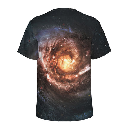 Milky Way Universe Print Men's Sports T-Shirt