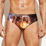 Milky Way Universe Print Men's Swim Briefs