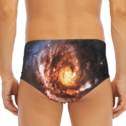 Milky Way Universe Print Men's Triangle Swim Briefs