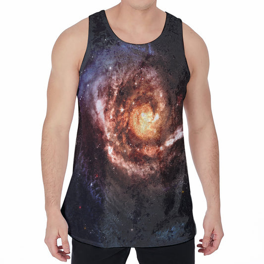 Milky Way Universe Print Men's Velvet Tank Top