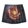 Milky Way Universe Print Mesh Shorts