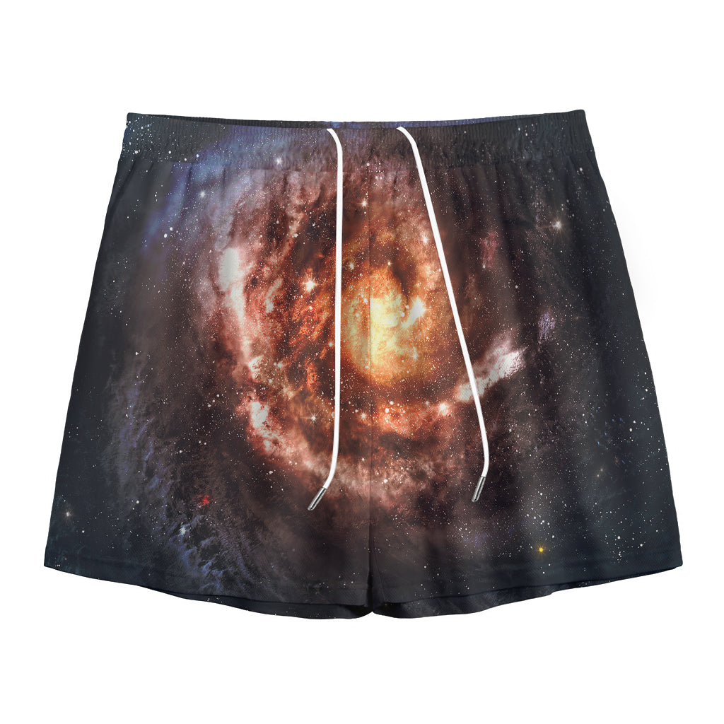 Milky Way Universe Print Mesh Shorts