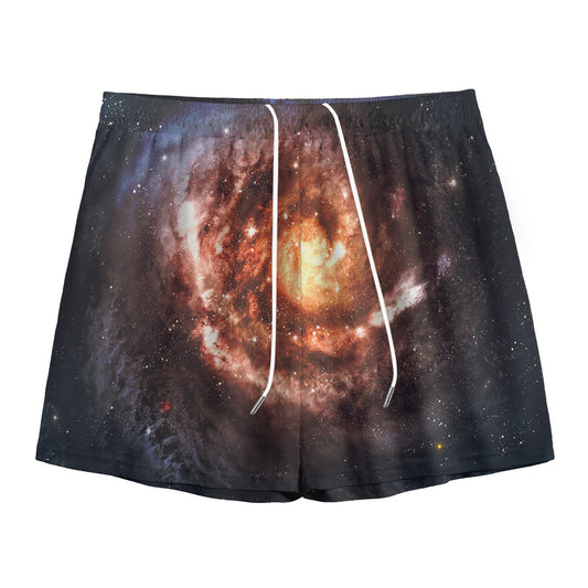 Milky Way Universe Print Mesh Shorts