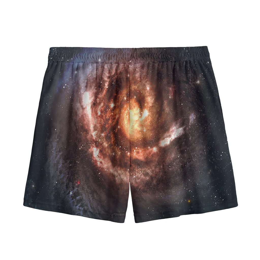 Milky Way Universe Print Mesh Shorts